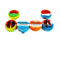 Piranha Silicone - Container - Flip Top Split - Assorted Colors